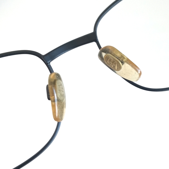 Vintage Giorgio Armani Semi Gloss/ Matte Black Eye Glass Frames 1511 706 130 - Picture 7 of 14